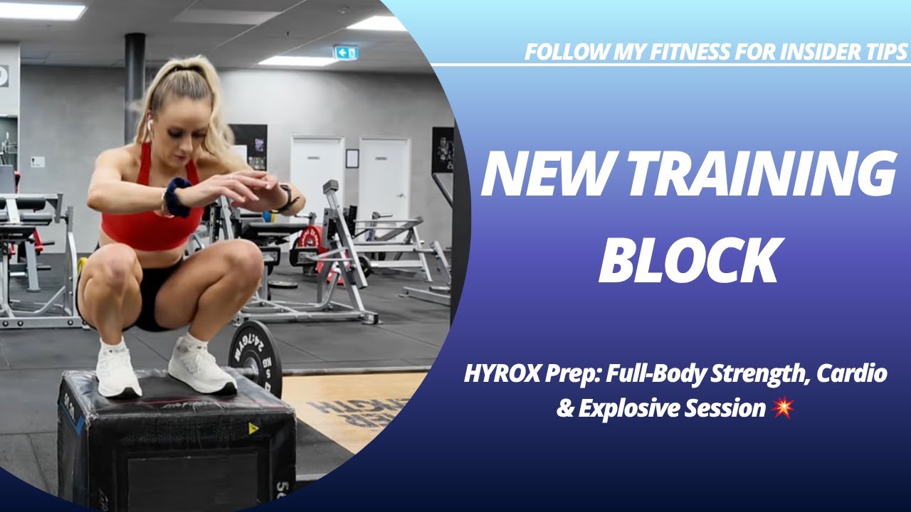 HYROX Prep: силовая тренировка всего тела, кардио и взрывная тренировка 💥