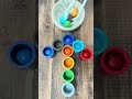Colorful wooden Marble Run ASMR Oddly satisfying #shorts #satisfying #haba #colorful