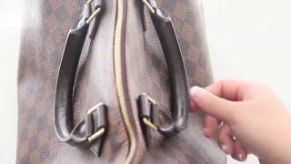 Auth Louis Vuitton Speedy 35 Monogram M41524 Leather Zipper Handle Repair  ALA592