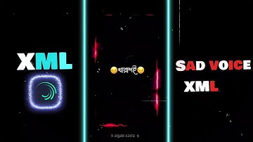 Omor Sad voice XML 😌💔 Alight Motion new XML by @XRIYANEDITZ #xml #crazy_editor_bd #am_editors_bd