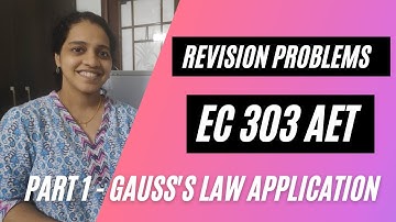 KTU | ECT 302 | Electromagnetics | Problem 1 - Finding electric field intensity using Gauss