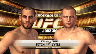 UFC Undisputed 2010 Gameplay Jon Fitch vs Chris Lytle