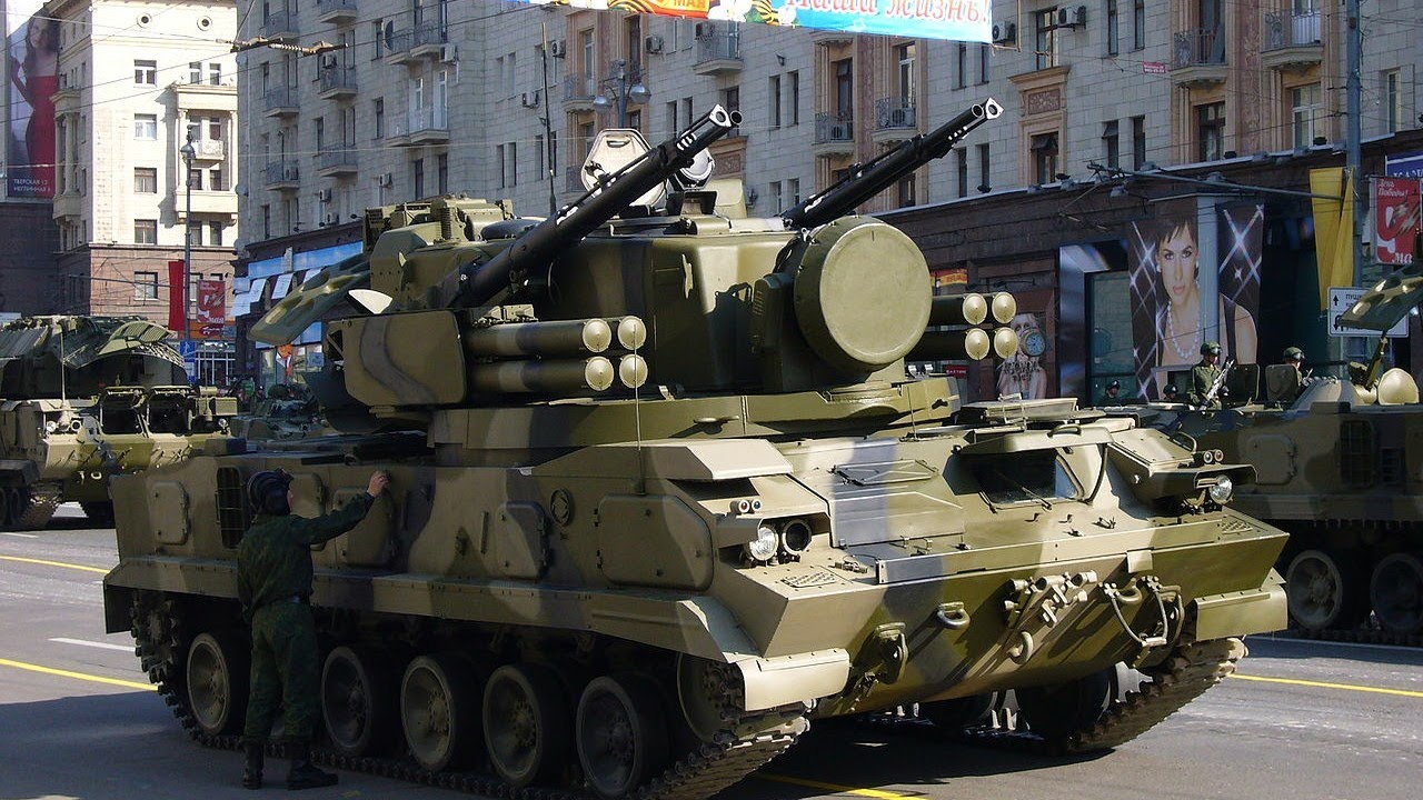 Tunguska Anti-Aircraft Tank WoW action Russian make in Indian Military Armour