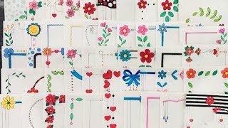 Beautiful 🥰 front page border design. New border design. Simple border design. #drawing #art #shorts