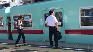 西鉄５０００形・普通　筑紫駅に到着　天神大牟田線　２０１７年８月２０日
