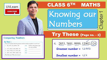 Class 6th Maths Chapter 1: Knowing Our Numbers (New Syllabus) * Try These Page no. 2 *