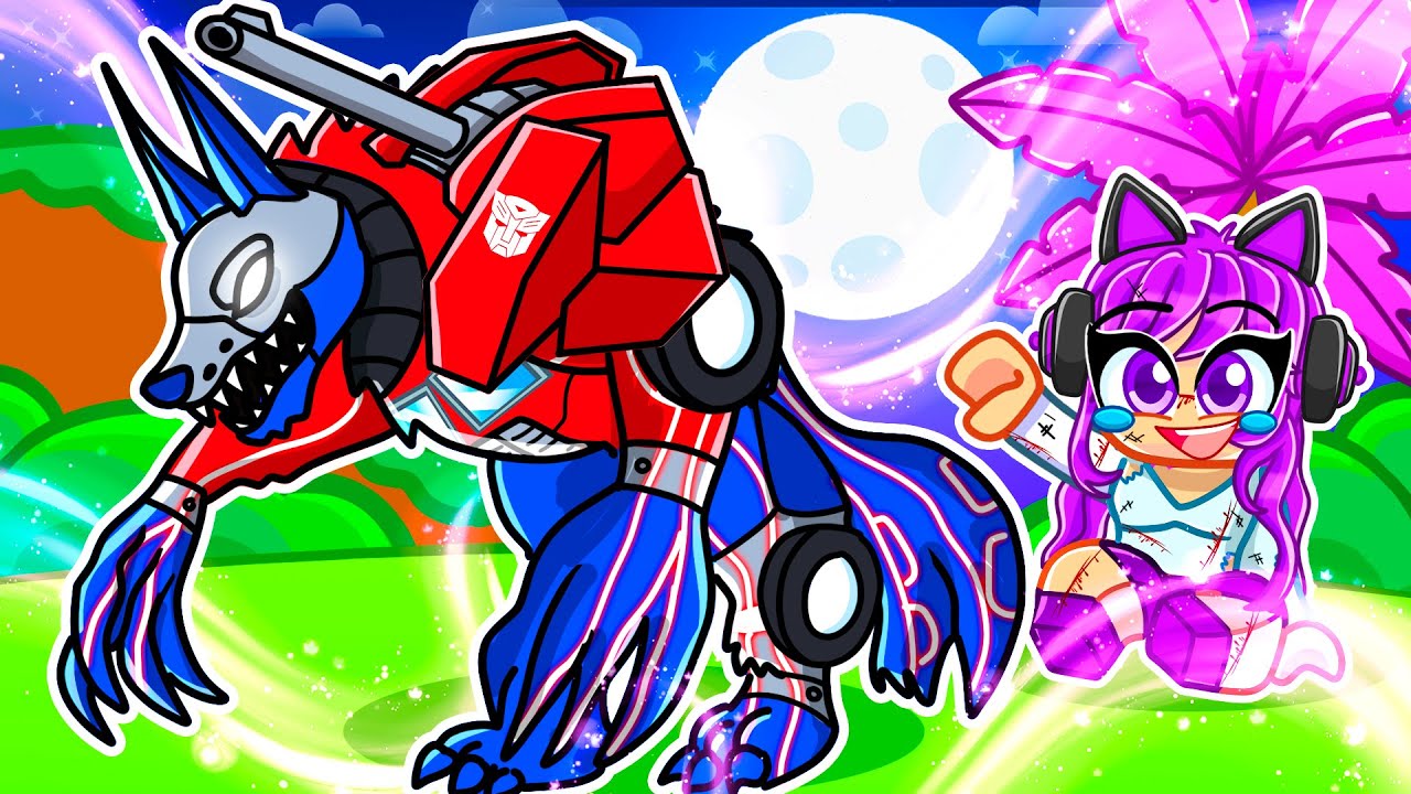 Playing As A PROTECTIVE TRANSFORMERS DIREWOLF In Roblox CREATURES OF SONARIA!