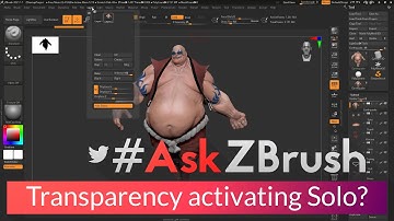#AskZBrush - "When using transparency my model goes into solo mode? How can I fix this?"