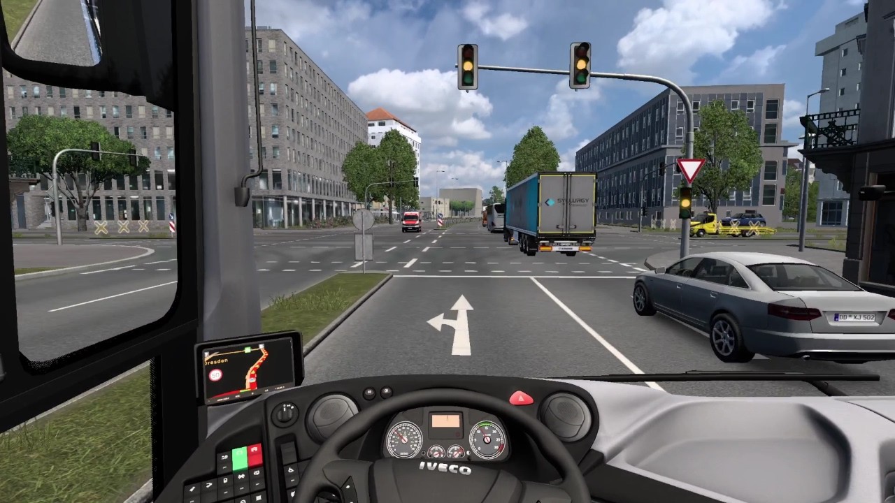 Euro Truck Simulator   Map 10 Gameplay Bus Mod Iveco Evadys