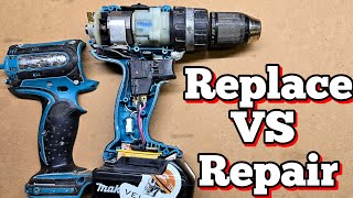 Is it cheaper to buy a new drill, or repair your broken drill. Makita BHP452 repair. 