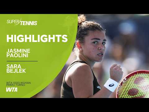 Video Paolini parte forte contro Bejlek | Highlights WTA 1000 Wuhan primo turno