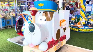 Jolly Roger Tickety Toc Pufferty Coin Operated Kiddie Ride