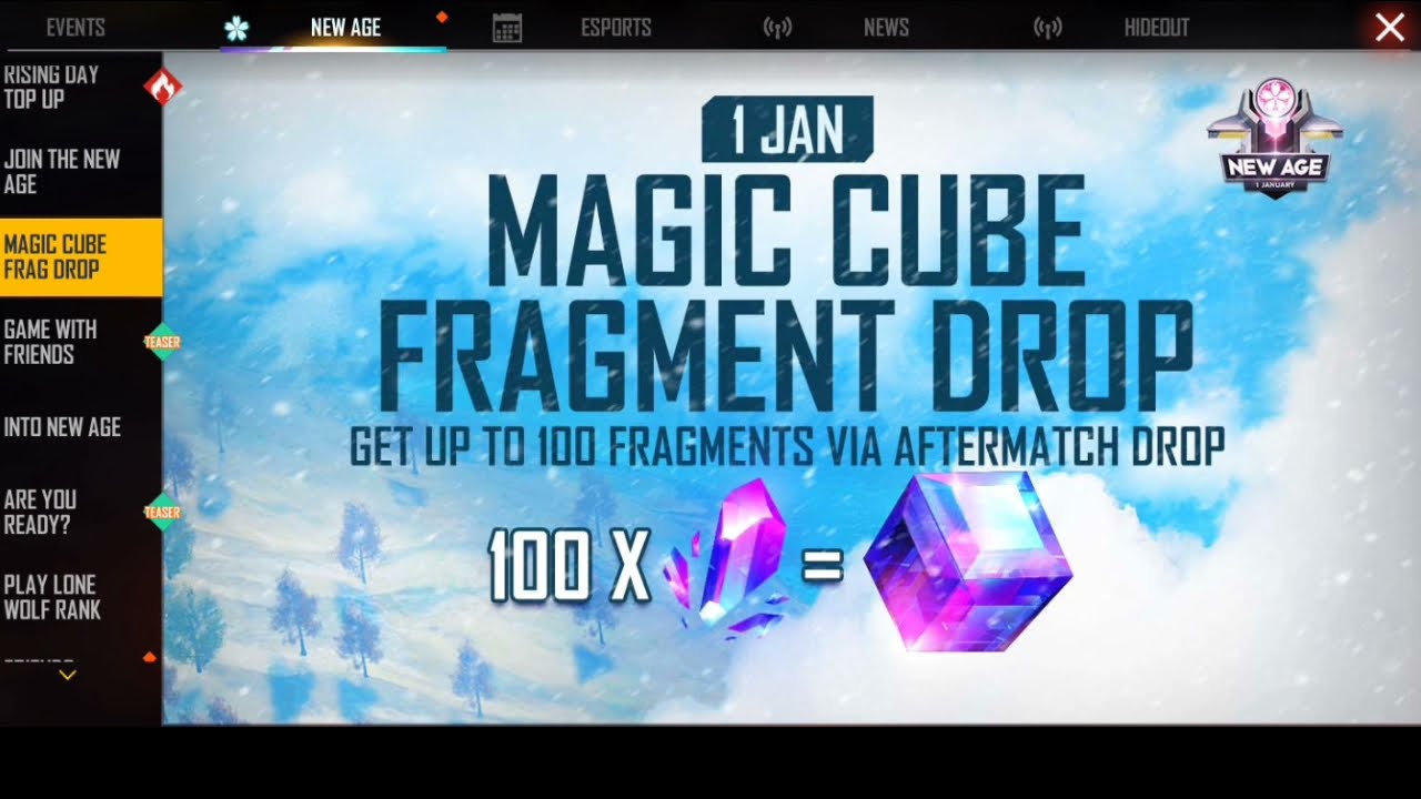 how to complete Magic Cube Fragments drop event