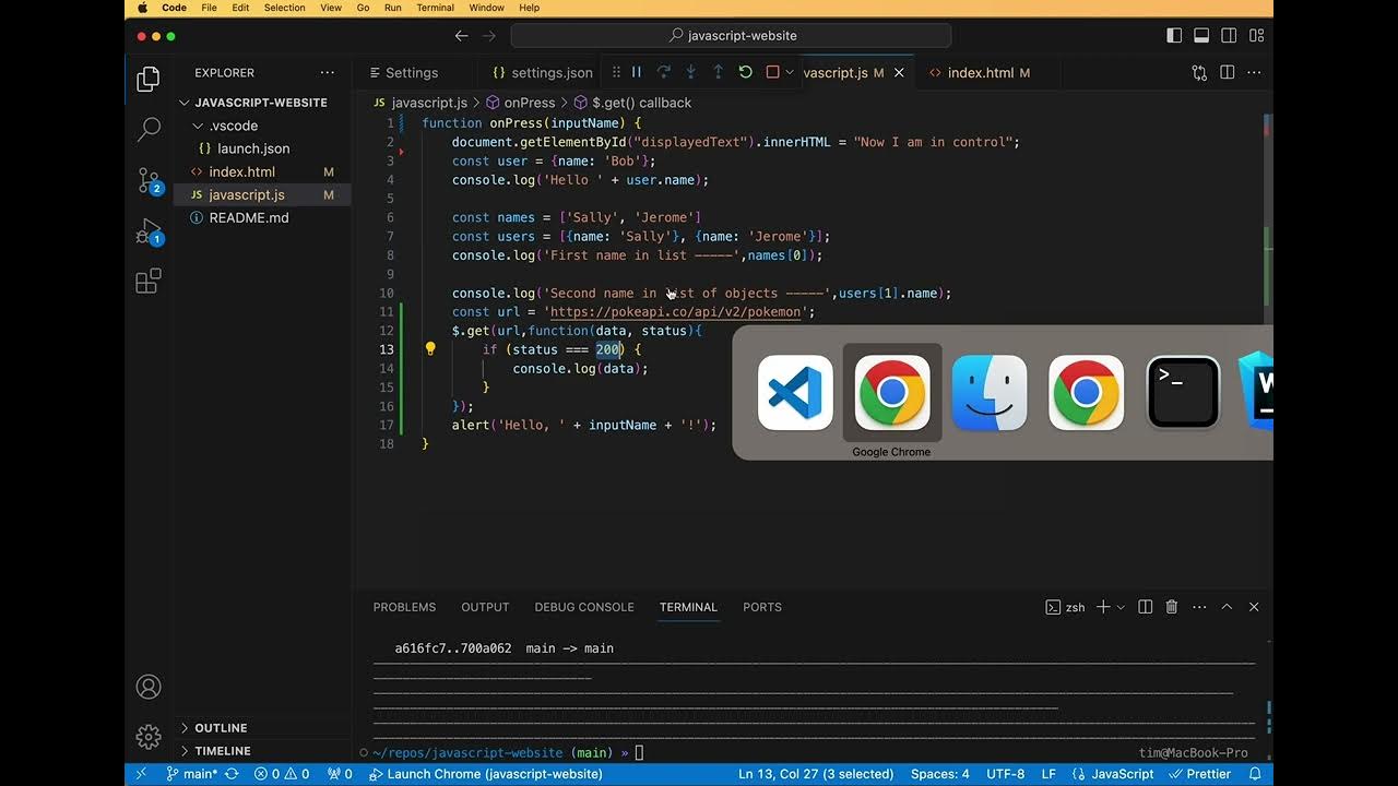 Basic JavaScript Button (Part 4) - YouTube