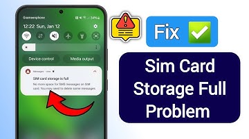 How to Fix SIM card storage is full No more space for SMS messages on SIM card Problem