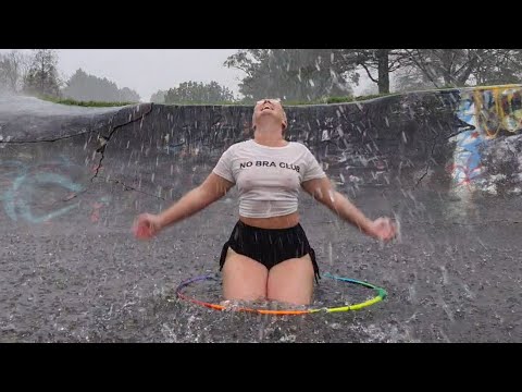 Raining - Sexy Hula Hoop Dance By Joy Donaldson - YouTube