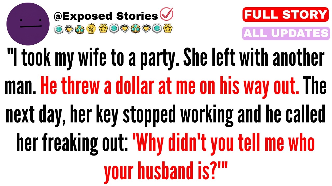 My Wife Left Me for Another Man at a Party — He Threw a Dollar at Me and Lost Everything by Morning.