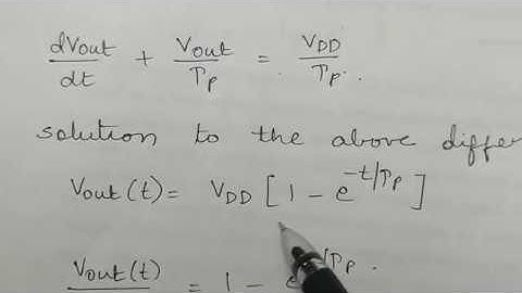 Alternate Method to compute Rise Time and Fall Time|Basic Circuit Concepts|VLSI|Krishnaveni D