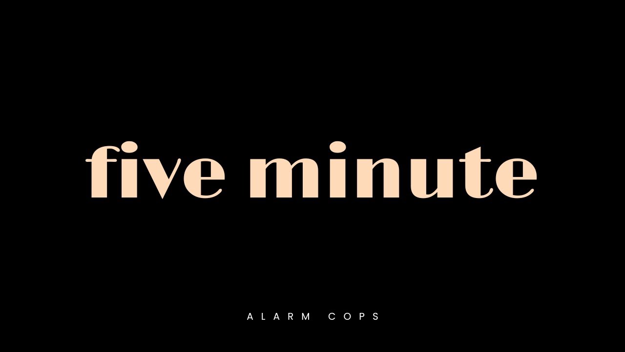 5-Minute Black Screen Timer | Silent Countdown for Study, Meditation ...
