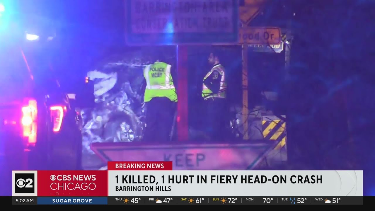 1 killed, 1 seriously injured in fiery head-on crash in northwest ...