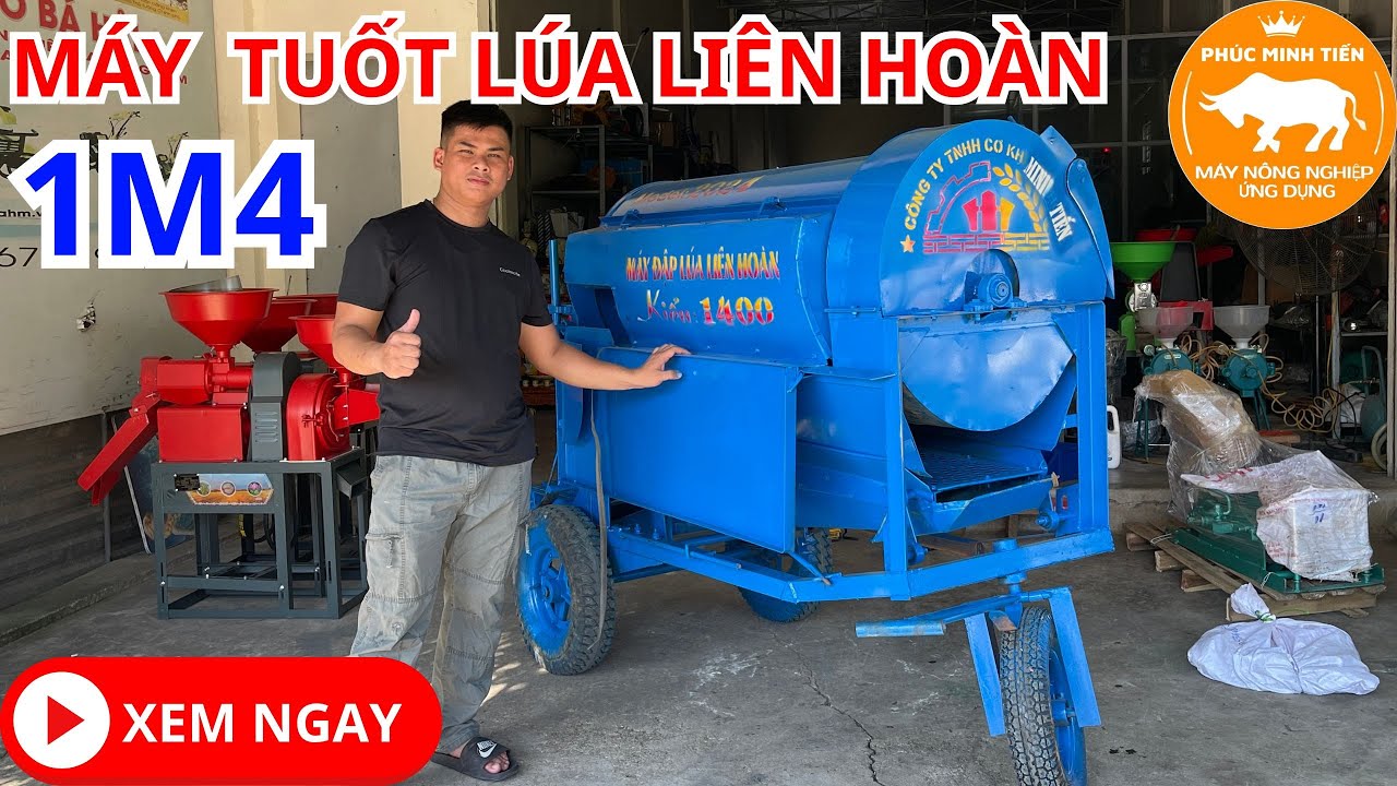 Máy tuốt lúa liên hoàn 1400