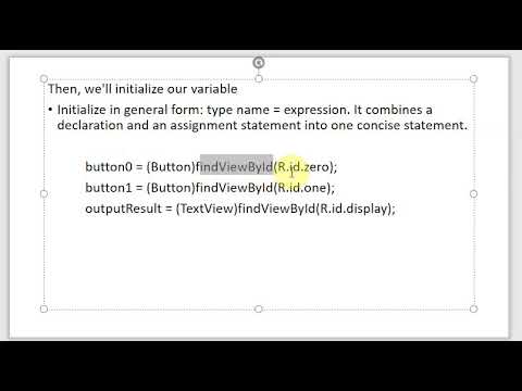 E7   Scientific Calculator  Declare and Initialize of Variables