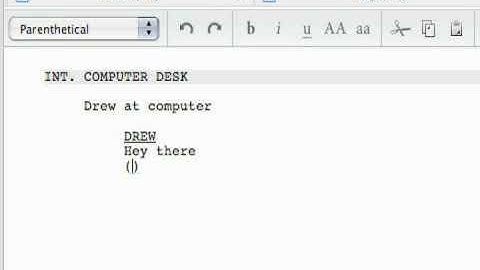 Learn the AV Script Editor in Celtx