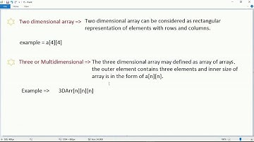 Two and three  dimensional array in c (15)