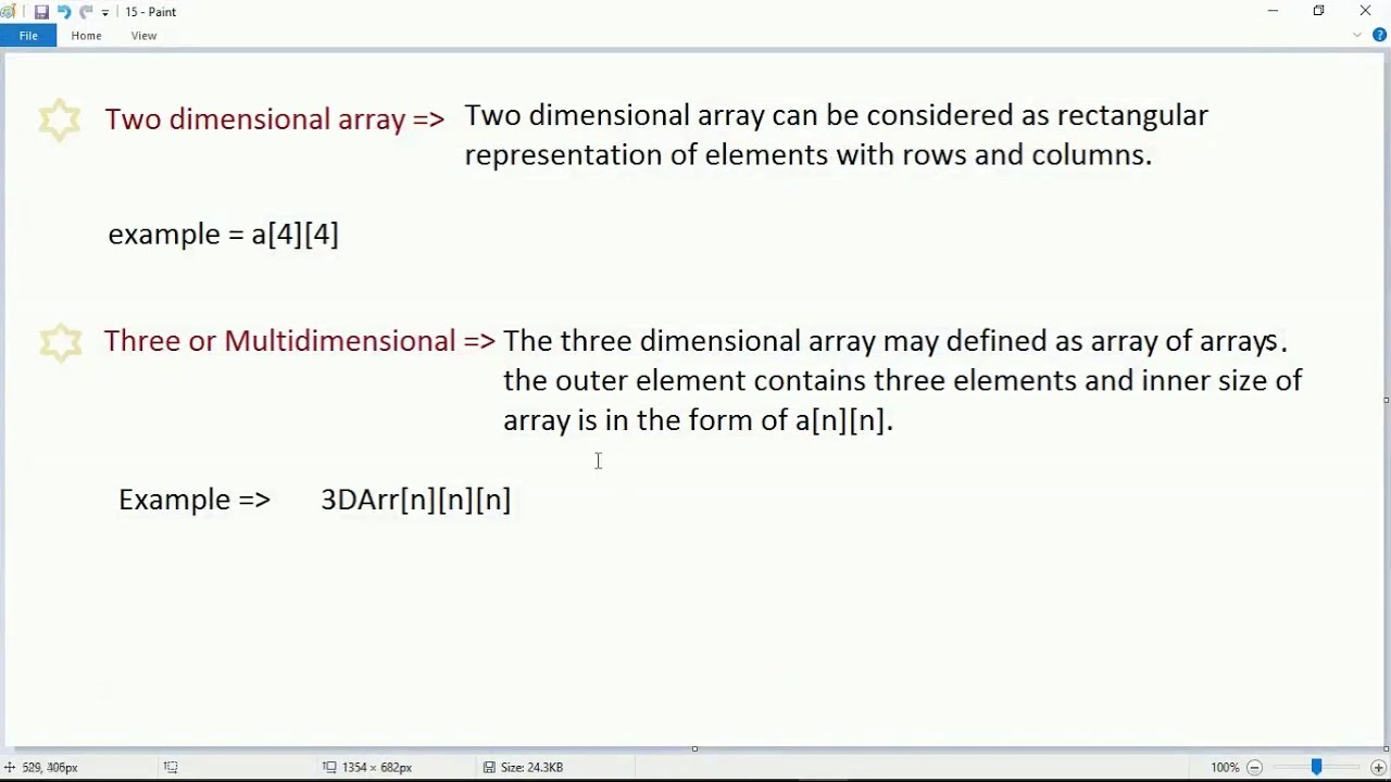 Two and three dimensional array in c (15) - YouTube