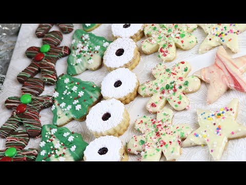 Cookies Decorating Ideas - 1 Cookie Dough 5 Different Cookies - Decorating Recipe