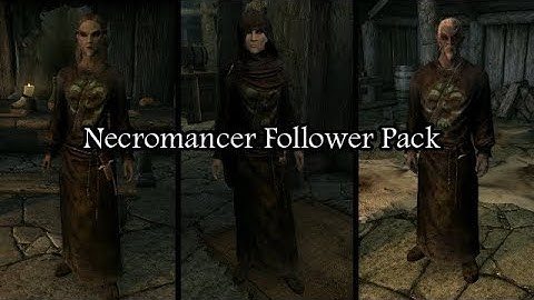 Skyrim Mods: Necromancer Follower Pack (XBOX1/PS4)