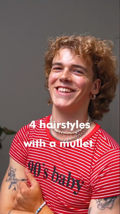 4 hairstyles with a Mullet! #mullet #hairstyle #curlyhair #menshairstyles
