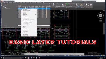 AUTOCAD 2018 TUTORIAL WITH BASIC LAYER TUTORIAL