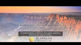 BEAUTIFUL SURAH AL-INSAAN AYAT 22 By Mishary Rasyid Al Afasy | QURAN STOP