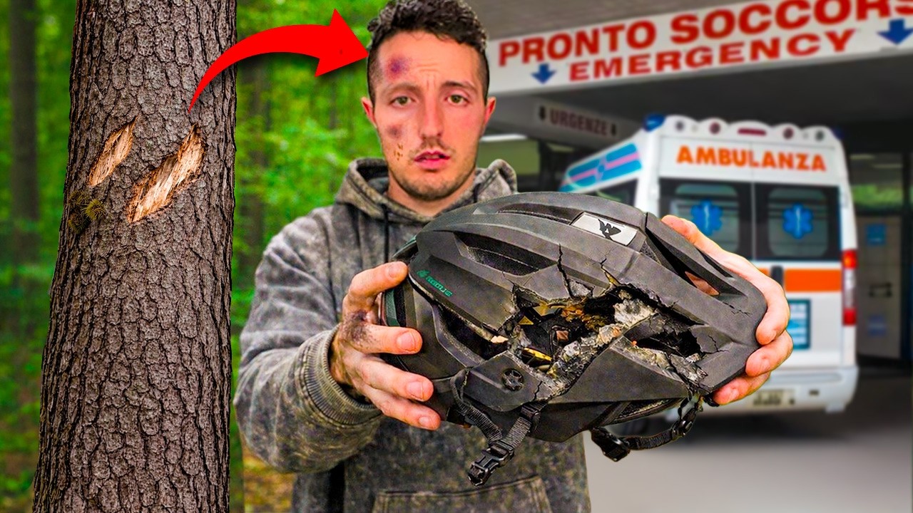 HO SPACCATO IL CASCO A METÀ CONTRO UN ALBERO (poteva finire peggio)
