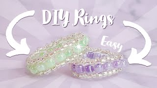 Beaded Ring 💍 Easy DIY Seed Bead Jewelry