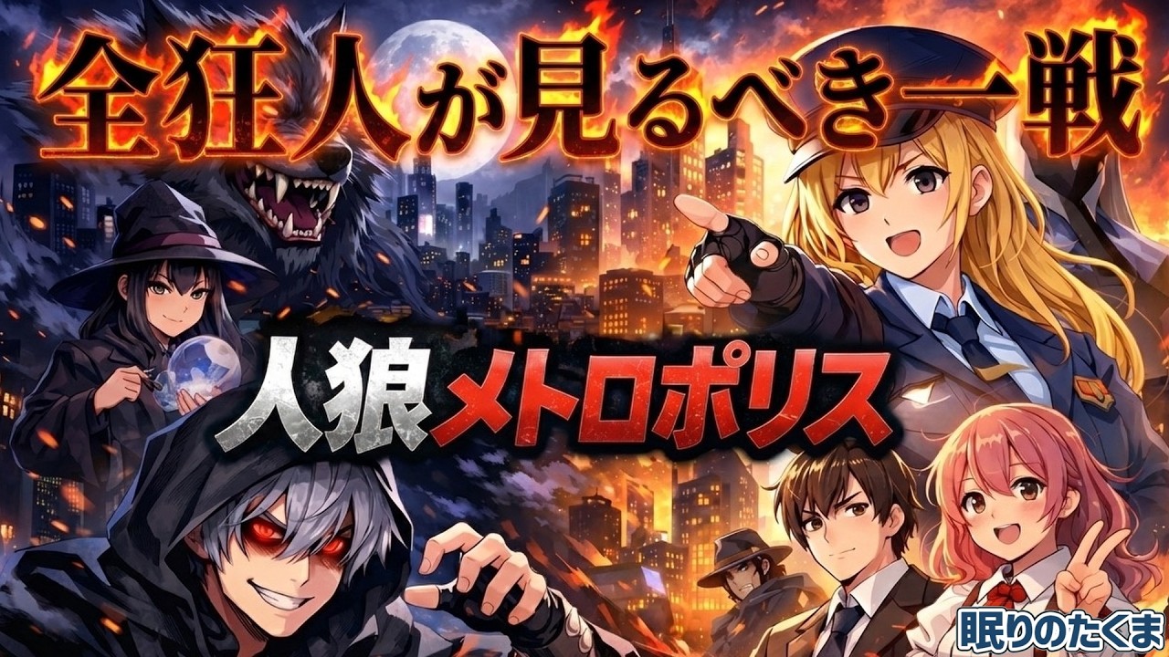 【人狼メトロポリス】狂人の教科書試合｜初日主人特定→人狼勝ち筋構築までnote連動解説
