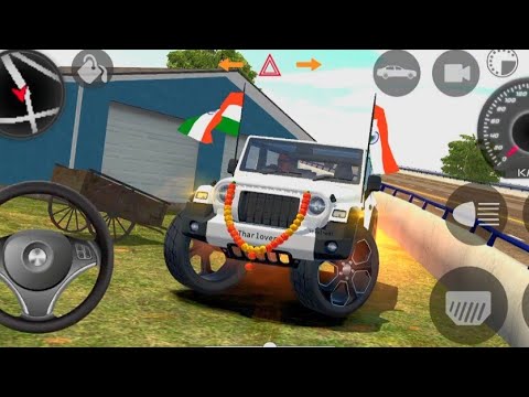 Modified Mahindra Thar😈Games:Indian wite Thar(Gadi Wala Games)Car Game Android Game-2026