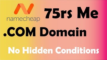 Buy .com Domain Name in $1/Rs.70 For 1 Year From Namecheap