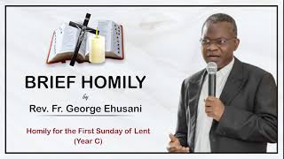 Homily for the First Sunday of Lent - Year C (A Time to Conquer Sin)