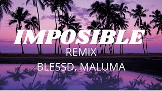 MALUMA ❌ BLESSD  | 🔥IMPOSIBLE 🔥 //  letra/lyrics 🔥🔥