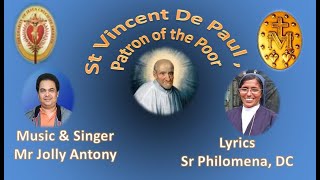 Video thumbnail of "St Vincent de Paul Song in Malayalam- Lyrics - Sr Philomena,DC - Edited by  Sr Soniya DC"