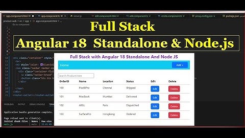 Full Stack with Angular 18 Standalone and Node JS