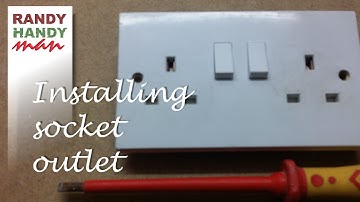 Installing an electrical socket outlet video How to wire double socket outlet UK
