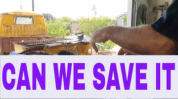 Extreme rusted out VW  Single cab pickup can we save it.