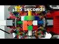 mirrcub3r | The new (formerly) fastest (~1.5 seconds average) Lego Rubik's Cube solving robot!