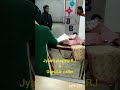 two new students trying to speak first time