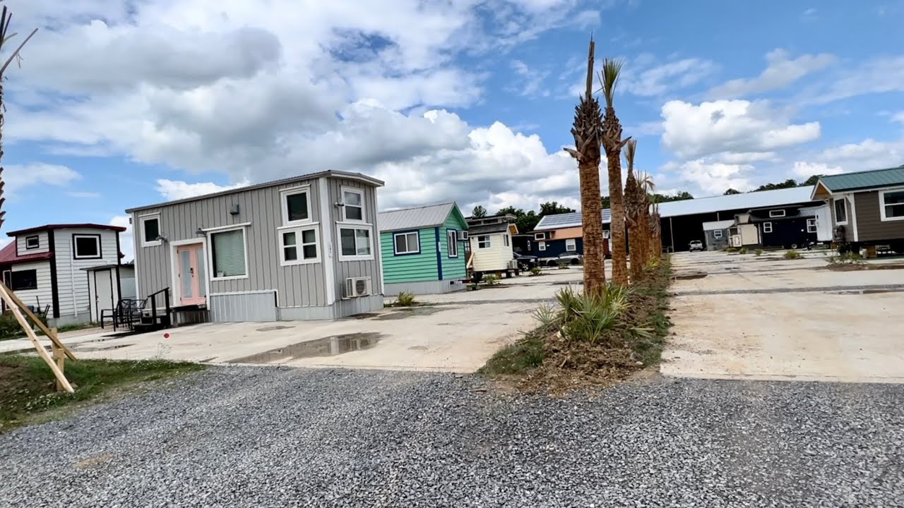 What’s New in our 230 Leased Lot Tiny Home Community for only $200 a month! 🏖️🌲🌳🌴☀️🏝️🏡🇺🇸🤩😉