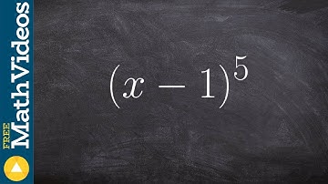 Expanding a binomial to the 5th power with pascals triangle
