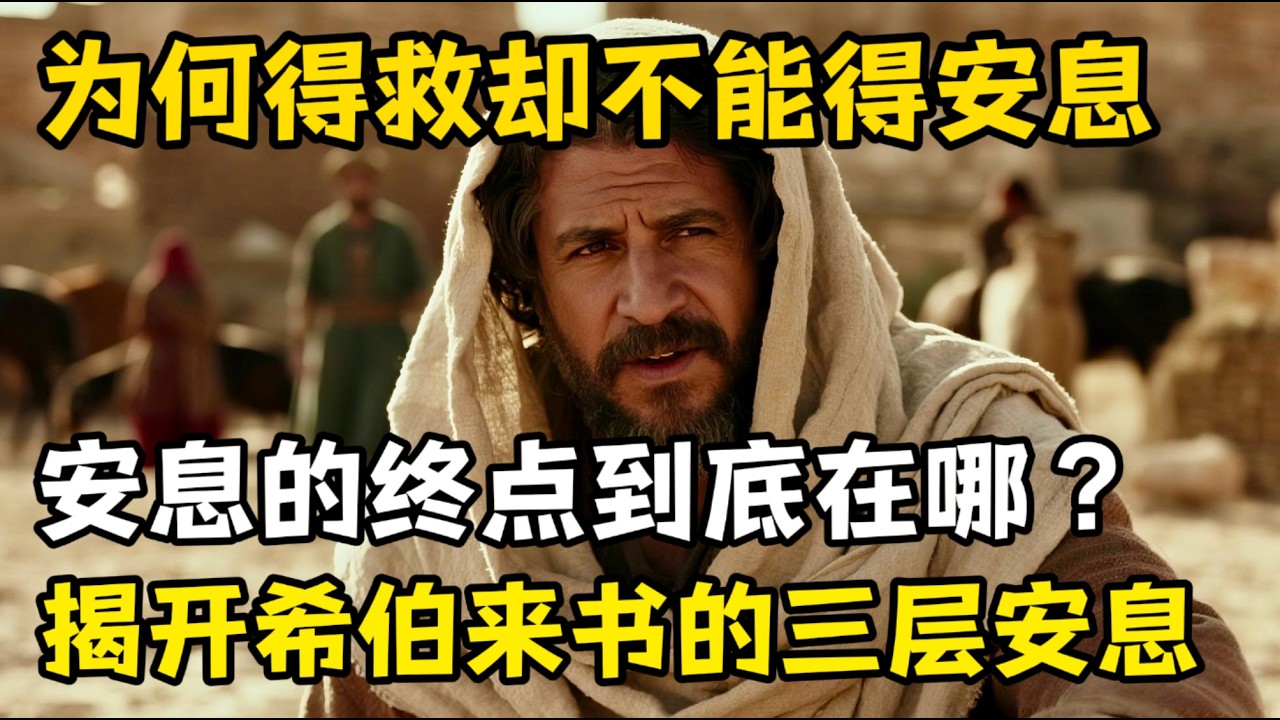 为何得救后仍旧被警告不得进入安息，安息的终点是什么，揭开《希伯来书》中安息的三层维度。